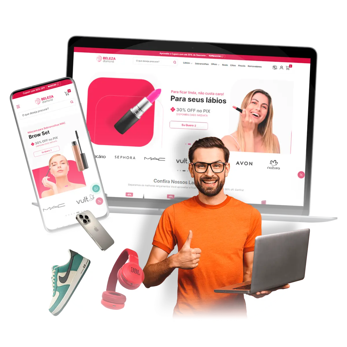 Loja virtual Tray pronta para vender com DevRocket